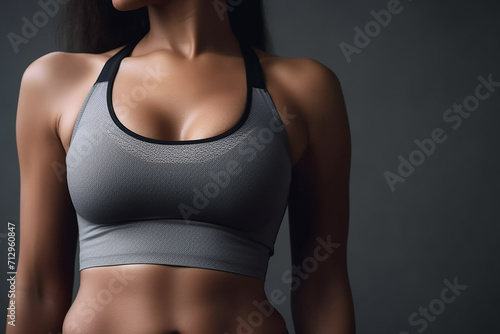 Beautiful woman Bra mockup