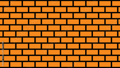 Orange brick wall as background