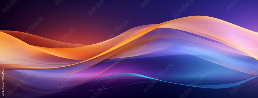 abstract blue and orange wave background, in the style of digital neon abstract blue and orange wave background, in the style of digital neon