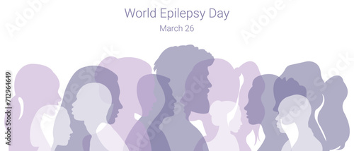 Banner for Epilepsy Day.Vector illustration.