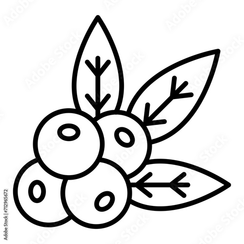   Maqui berries line icon
