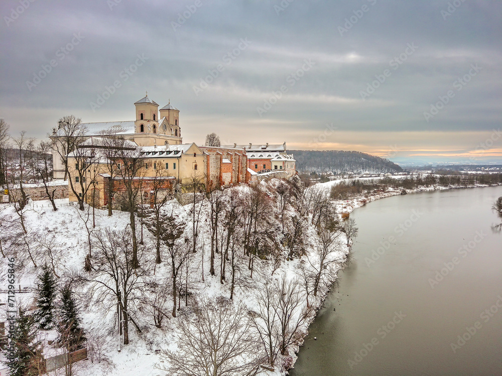 Monastery in Tyniec, Krakow on the banks of the Vistula River, Poland.