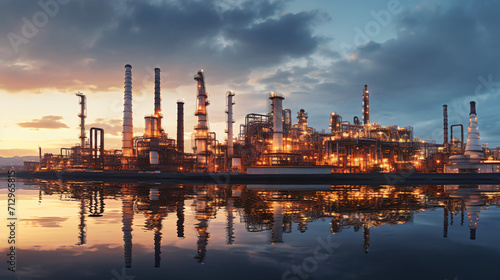 Oil and gas refinery plant