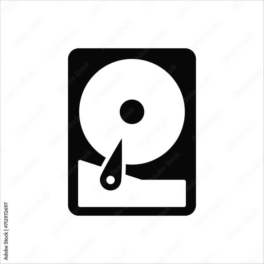 hard disk icon vector design template simple and clean hard disk icon vector design template simple and clean