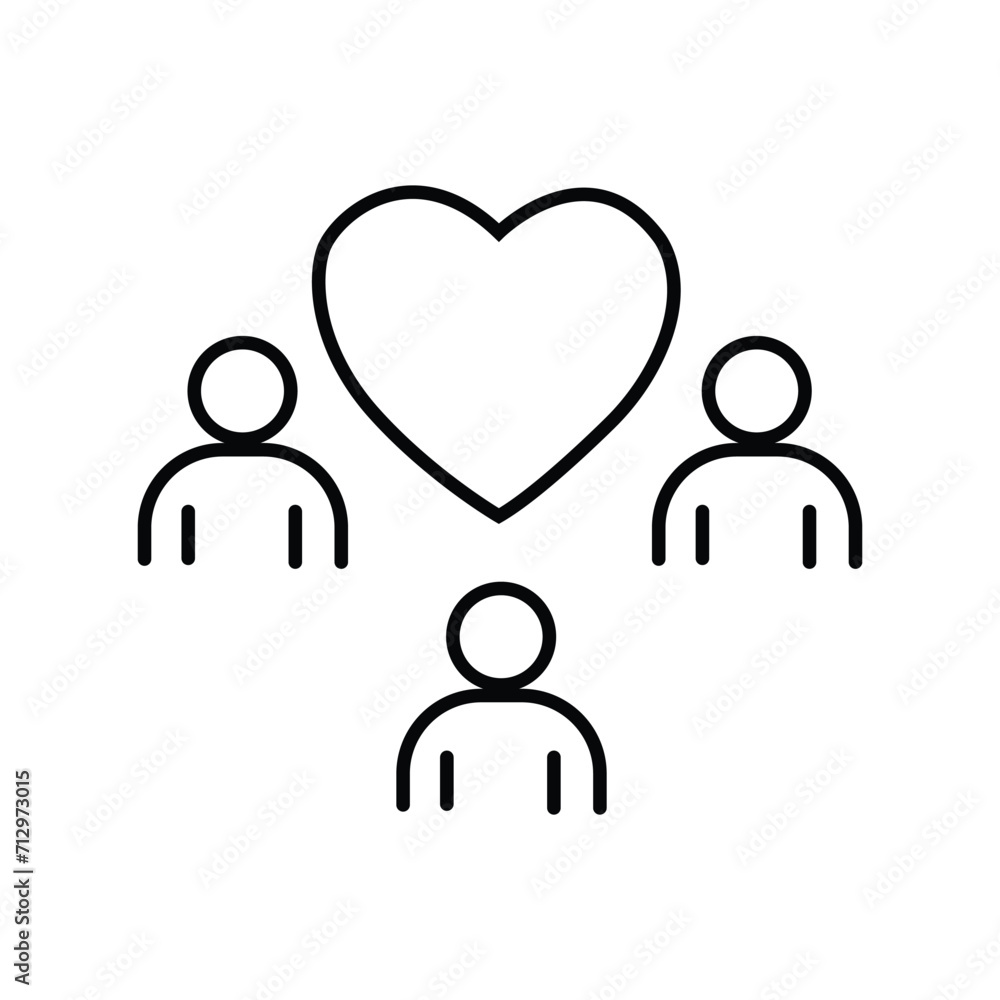People with a Heart Icon People with a Heart Icon