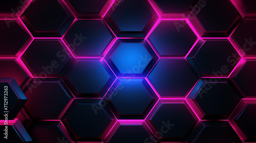 Naklejka dark hexagon gaming abstract background