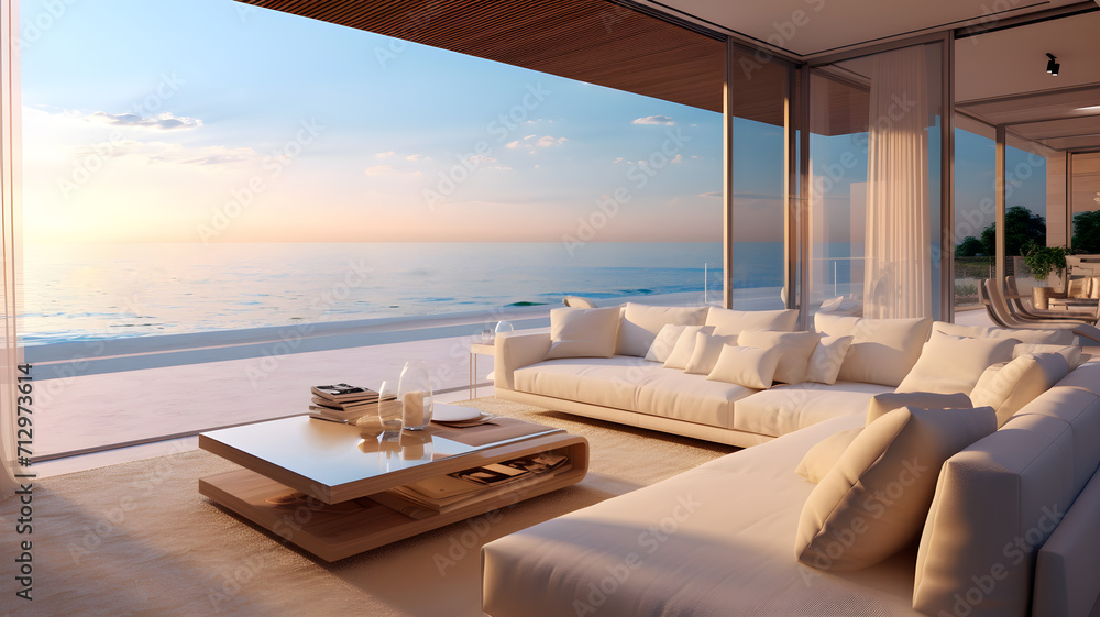 Beach luxury living on Sea view