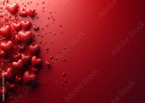 Valentine s Day Heart Hearts Theme Card 5x7 Background Wallpaper Image  