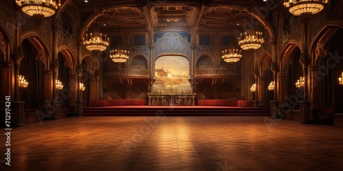 Magic castle ballroom interior photo