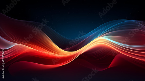 Abstract background and data transfer concept, abstract line art background