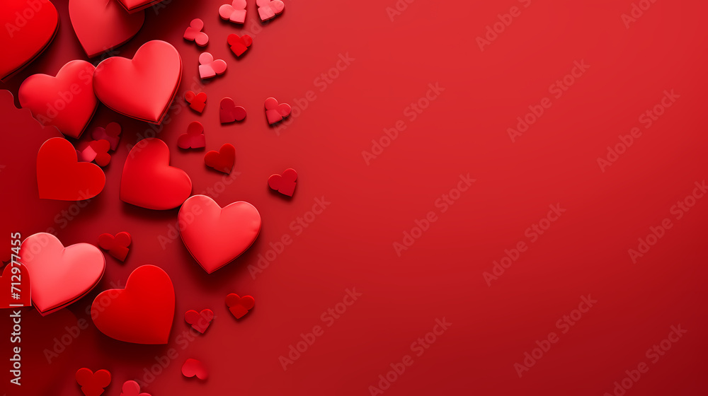 Valentine's Day background with hearts, love and romance background Valentine's Day background with hearts, love and romance background