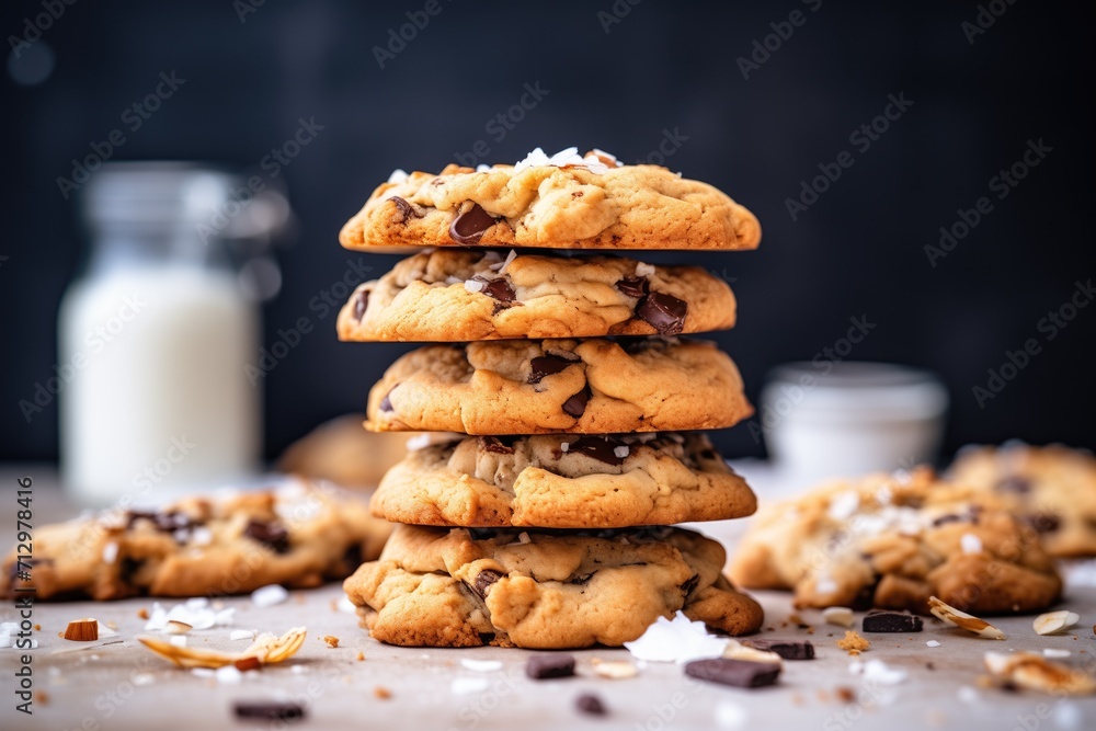 stack of smore flavored cookies stack of smore flavored cookies