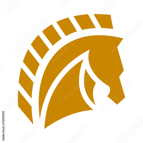 Horse Head Vector Logo Design Template