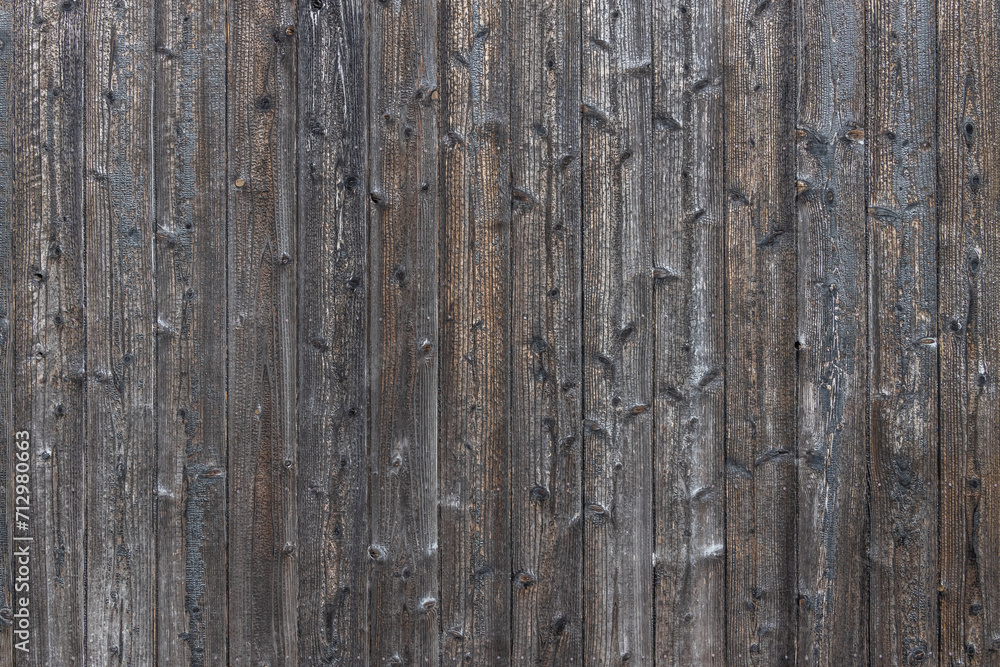 古い木の壁　photo of old decayed wooden fence