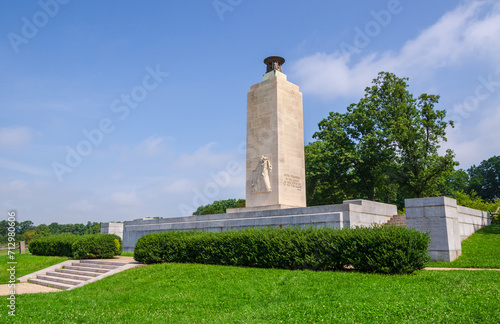 Monument at Gettysburg National Military Park, American Civil War Battlefield, in Gettysburg, Pennsylvania