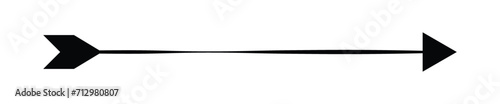 Long arrow vector icon. Black horizontal double arrow. Vector design. 22.11.