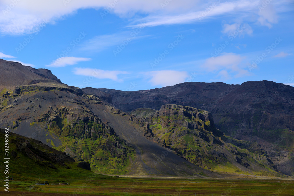 Mountain landscape at Vatnajokull National Park- Iceland  