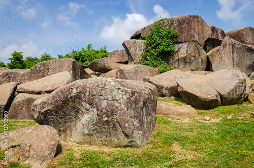 The Devil's Den at Gettysburg National Military Park, American Civil War Battlefield, in Gettysburg, Pennsylvania