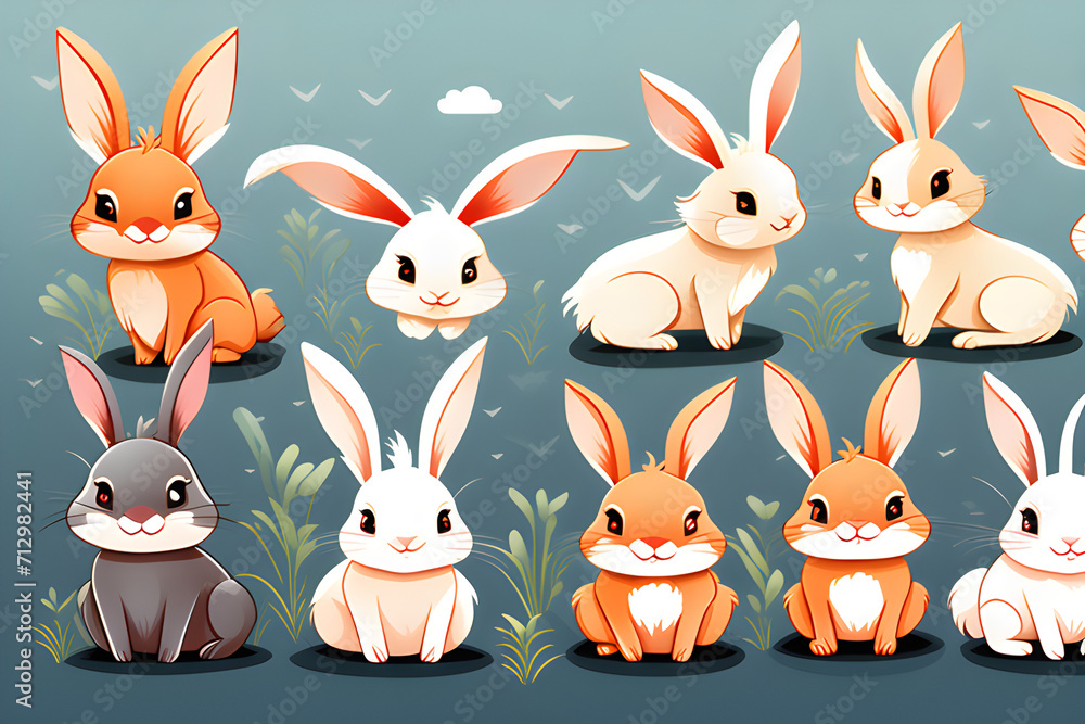 Fototapeta premium rabbit. Generative AI