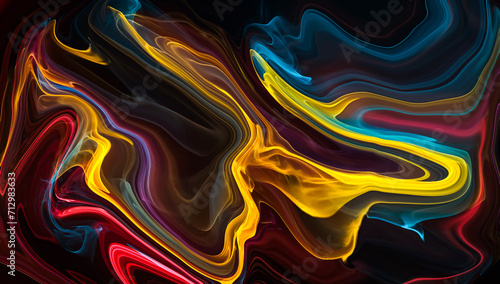 Trendy abstract colorful liquid background. Stylish marble wave texture illustration