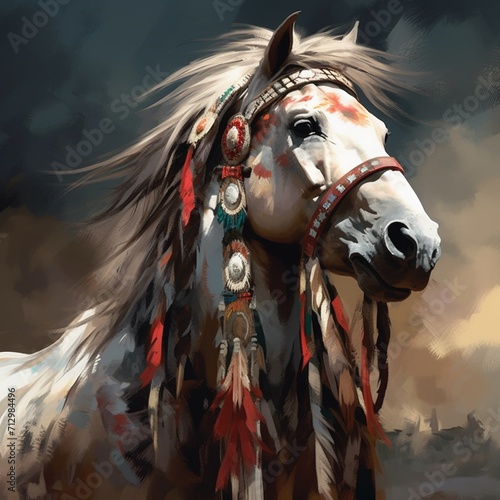 Indian nice some horses images Generative AI