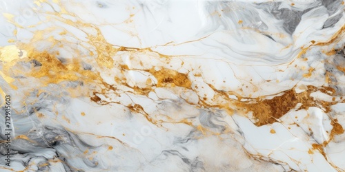 Marble with white and golden luxury effect, textured background, glossy and luxurious.