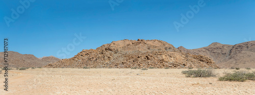 dolerite rocks at Naukluftberge mountain range, near Sesriem, Namibia