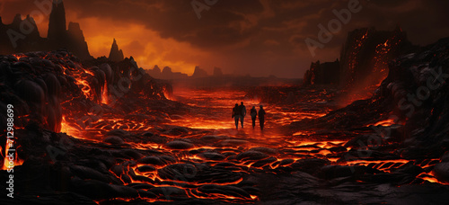 Describe the first encounter of a curious explorer