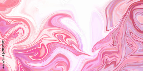 Abstract beautiful swirl liquid background. abstract pink background, Bright and shiny swirl liquid background. multicolored pattern for designer white paint mixing into pink Liquid marble wallpaper. 