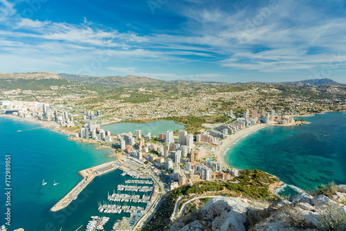 Calpe (Calp), Spain. Penon de Ifach natural park view	 photo