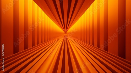 Vibrant abstract background with bold orange straight lines 