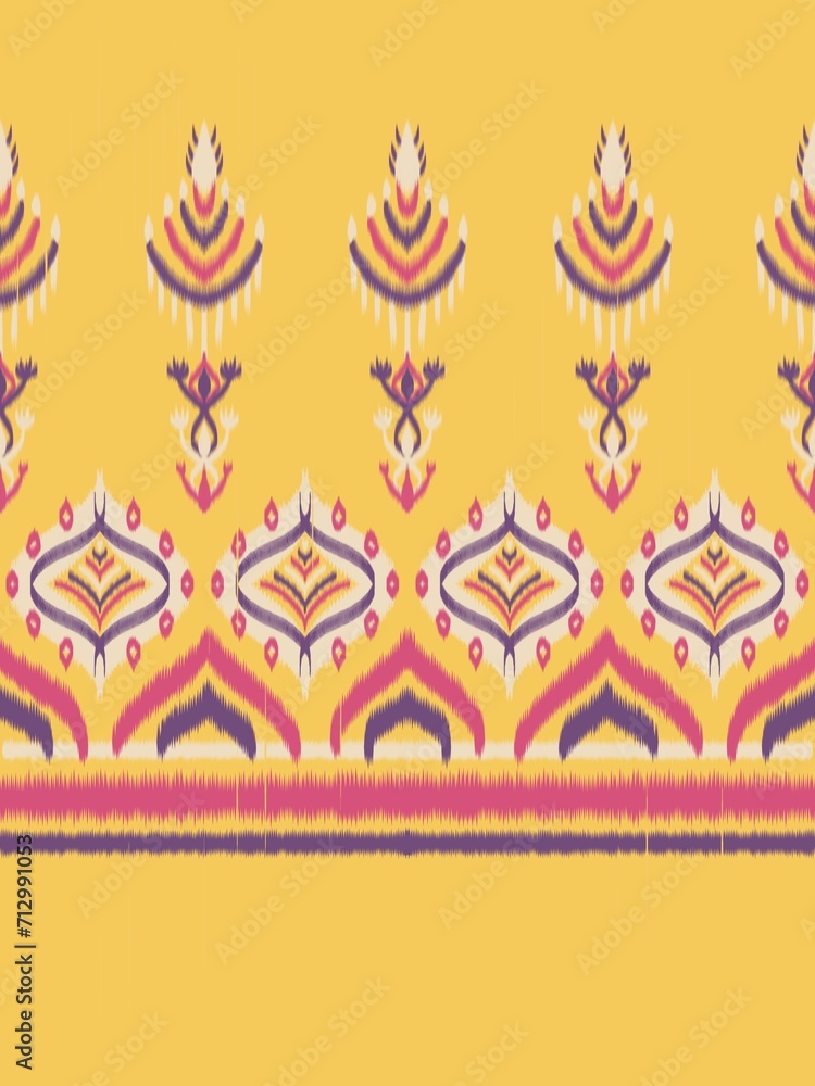 ikat seamless pattern traditional Design ikat seamless pattern traditional Design