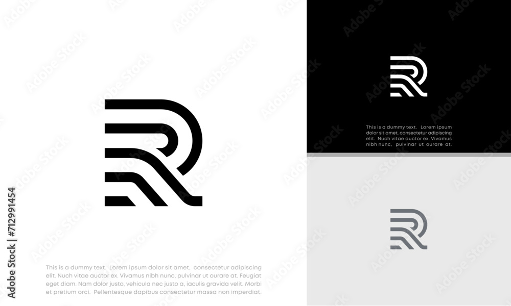 Initials R logo design. Initial Letter Logo. Innovative high tech logo template.
Initials R logo design. Initial Letter Logo. Innovative high tech logo template.
