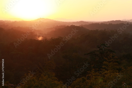sunrise over the mountains