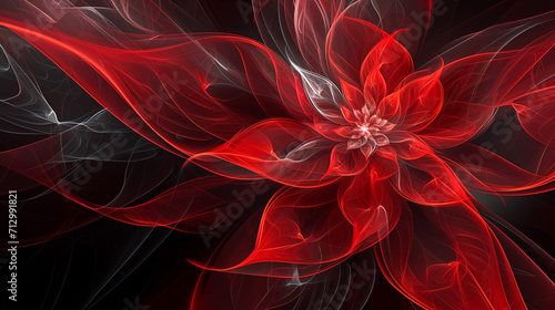red fractal background