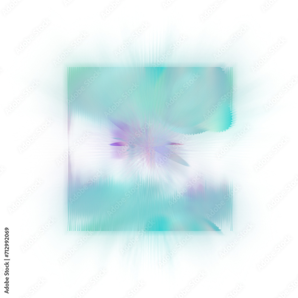 An abstract cut out transparent iridescent color streak blur design element. An abstract cut out transparent iridescent color streak blur design element.