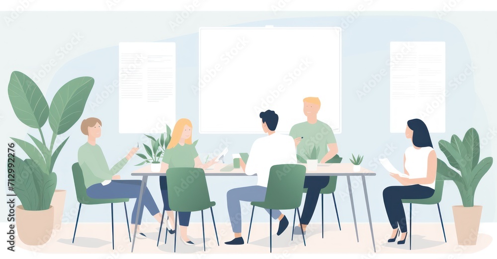 Focus group with customers discussing needs, facilitator taking notes Focus group with customers discussing needs, facilitator taking notes