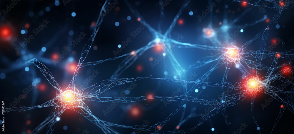 Synaptic transmission human nervous system. concept Synaptic transmission human nervous system. concept