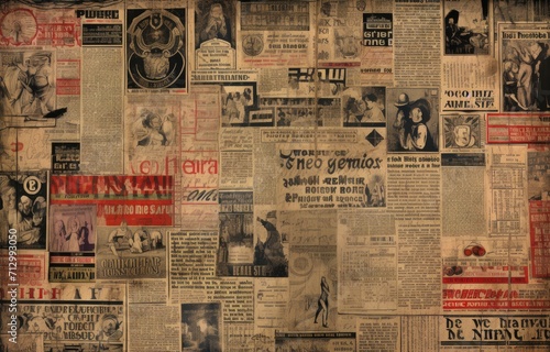 vintage oldpaper newspapers, retro concept