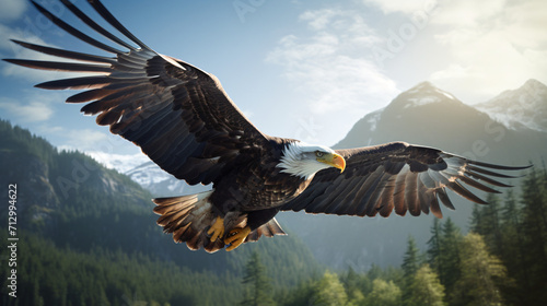 Eagle in flight