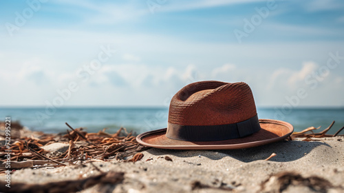 Hat on the beach