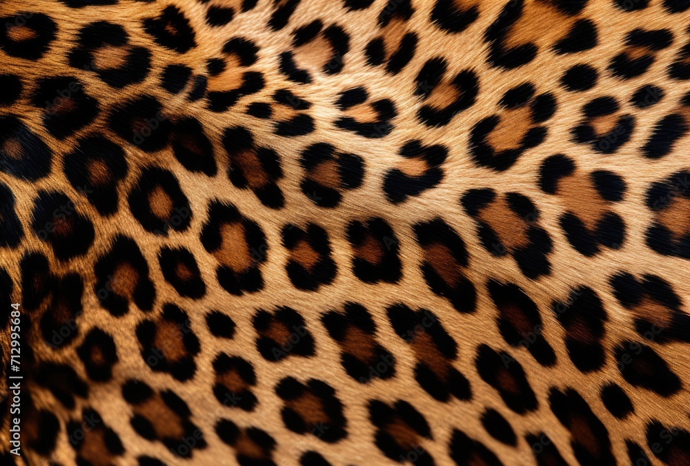 Experience the rich texture of leopard skin. Experience the rich texture of leopard skin.