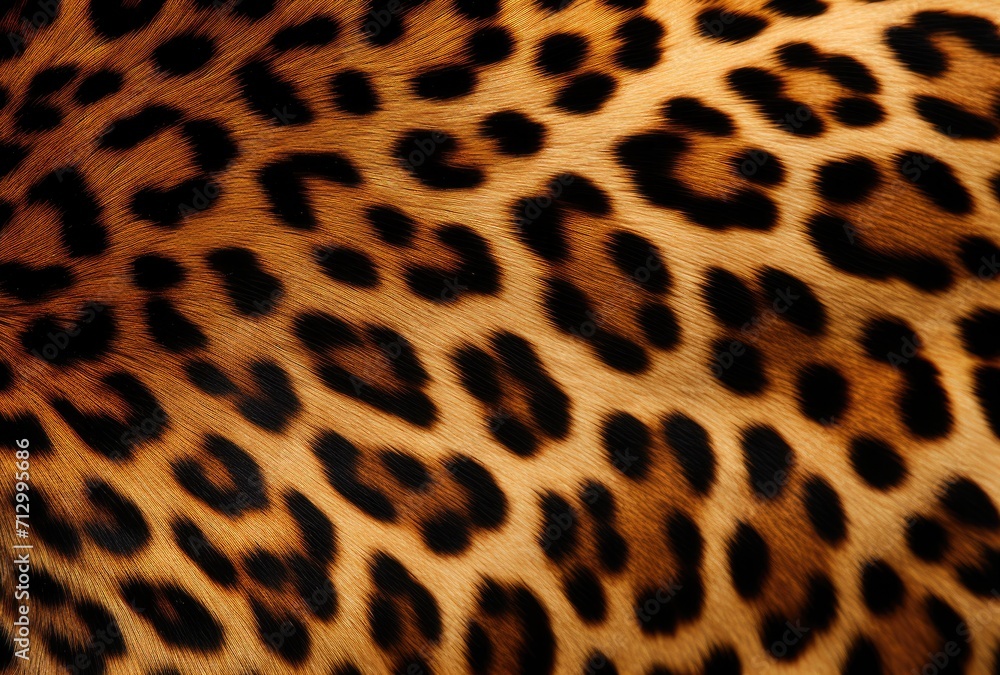 Experience the rich texture of leopard skin. Experience the rich texture of leopard skin.