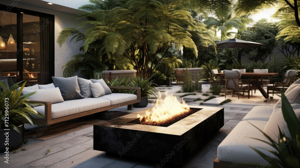 Indulge in opulent outdoor bliss: Our hotel terrace boasts plush ...