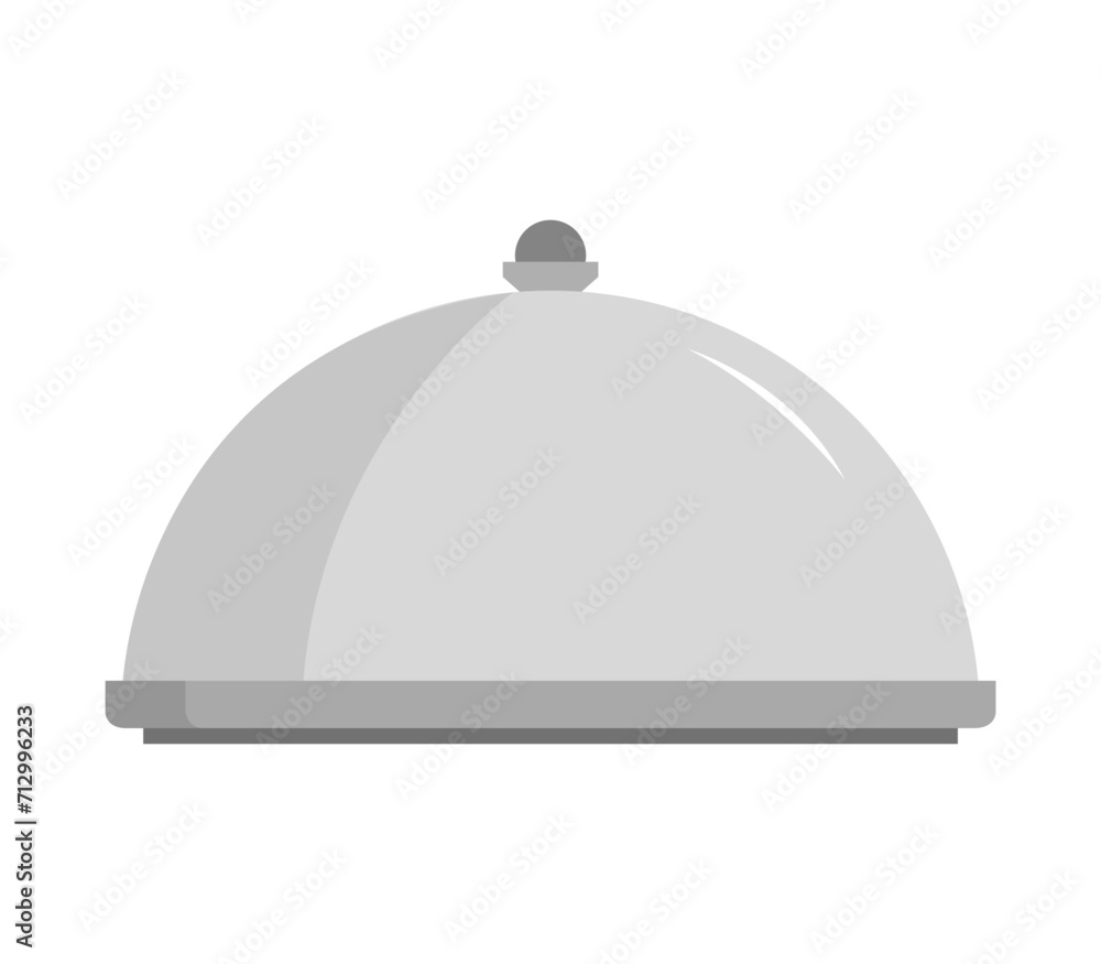 Vector of an empty cloche on a white background Vector of an empty cloche on a white background