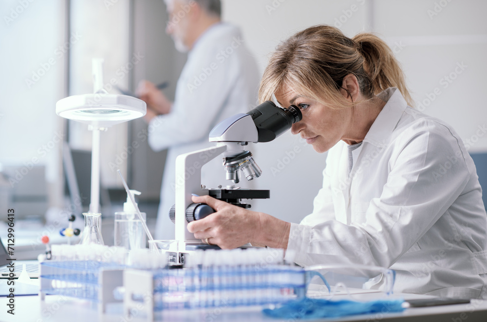 Woman working in a medical laboratory Woman working in a medical laboratory
