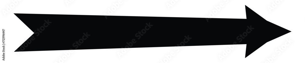 Long arrow vector icon. Black horizontal double arrow. Vector design. 22.11. Long arrow vector icon. Black horizontal double arrow. Vector design. 22.11.