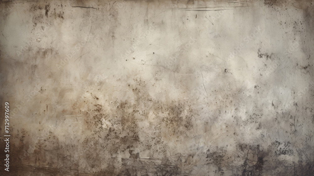 Old grunge textured wall with a blend of white and brown colors, perfect for a vintage background.