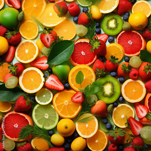 A colorful display of natural produce  including vibrant citrus fruits like orange  lemon  grapefruit  and lime  showcasing the variety and benefits of whole foods for a healthy diet