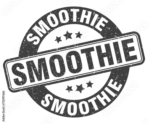 smoothie stamp. smoothie label. round grunge sign
